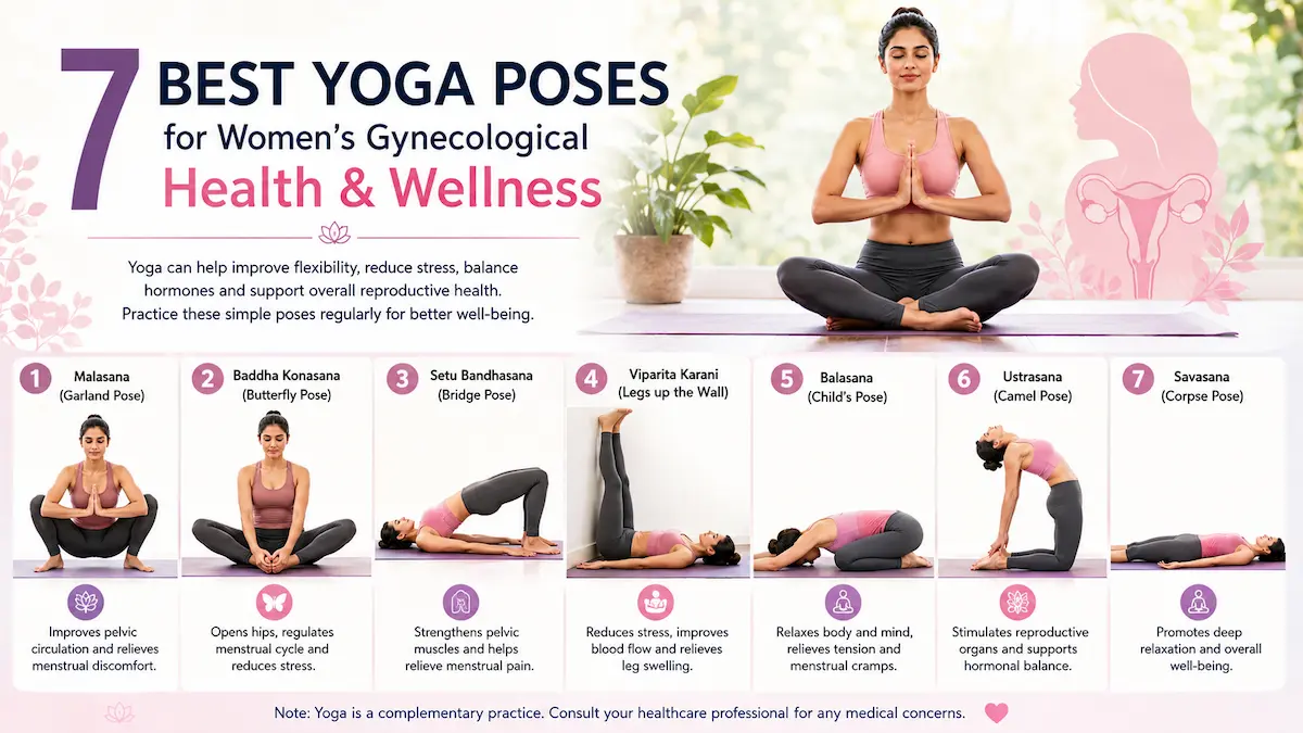 7 yoga poses for women’s gynecological health and wellness