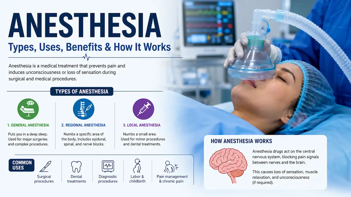 Doctor administering anesthesia before surgery