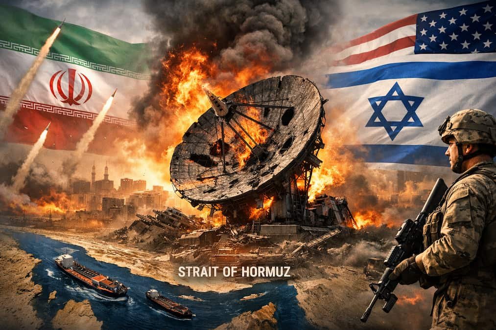 Radar station destroyed during Middle East conflict