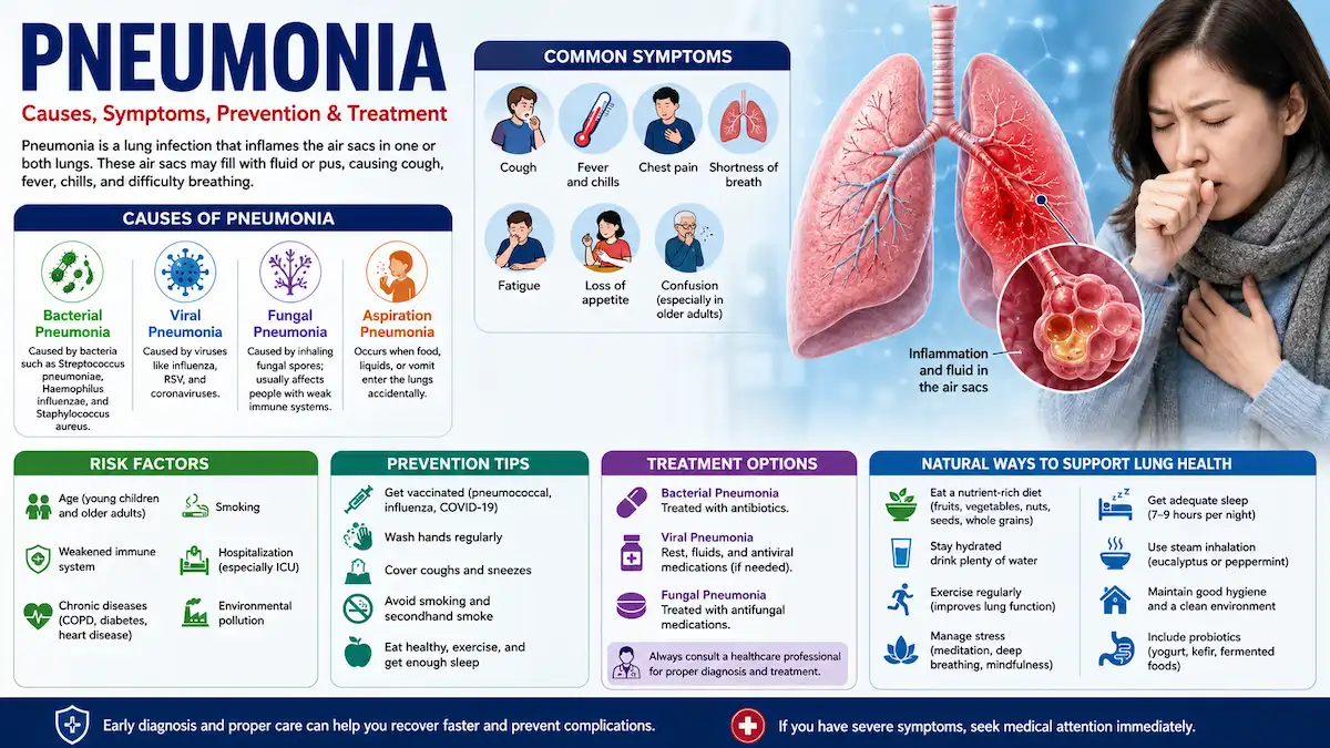 Doctor examining lungs of a patient with pneumonia infection