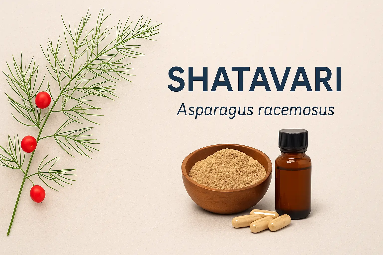 Shatavari plant and herbal supplements for women's health and immunity